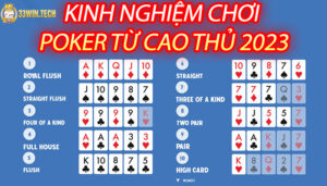 Kinh nghiệm chơi Poker 33win từ cao thủ 2023